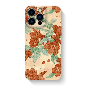 Pomegranate Flower~Beautiful Flower 12 Phone Case Compatible with 17/Air/16/15/14/13Promax Soft Xiaomi Pura70 Huawei Mate60 Redmi K70 Honor 400