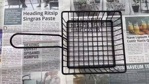 Keranjang Holder Kentang Goreng Saringan Tirisan Minyak/Tempat Wadah Kentang Cemilan Stainless