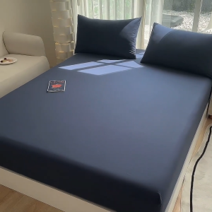 3in1 Bedsheet Set No Lukot No Gusot Korean Plain Color Bed Sheet Fully Garterized Bedsheet King/Queen/Double/Single Size (With 2 Cotton Pillowcases)Hotel Beddings