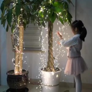 Solar LED Fairy String Lights Outdoor Waterproof 7m/12m/22m/32m 8 Modes Street Garland for Party Wedding Christmas Decoration