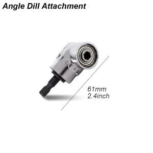 Right Angle Attachment Screwdriver Bit Drive Holder Magnetic Power Drill Adapter Chuck Tool 105 Degree 1/4 Screw Driver Impact