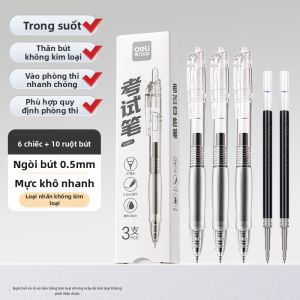 deli | Bút Kiểm Tra Trong Suốt Chống Nước 0.5mm