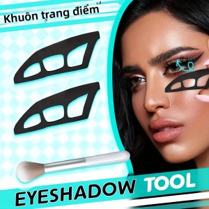 Bộ Dụng Cụ Phấn Mắt Với Cọ Trang Điểm Có Thể Tái Sử Dụng Dành Cho Hướng Dẫn Viên Kẻ Mắt Kiểu Mèo