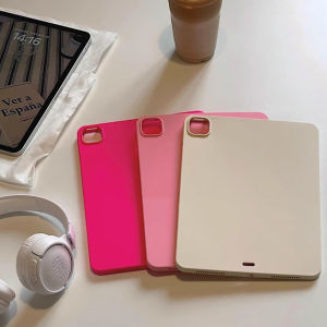 CrashStar Liquid Silicone Soft Shockproof Tablet Case For iPad Mini 6 5 4 iPad 9.7 5th 6th 2 3 4 Air 2 3 4 5 iPad Air Pro 11 13 inch 2024 iPad 11 2025 10.2 7th 8th 9th 10th Gen 12.9 inch 2022 2021 2020 2018 Soild Color Skin-friendly iPad Cover Casing