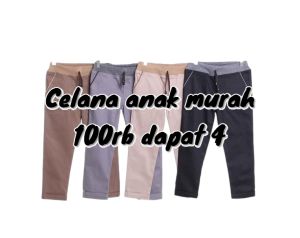 Murah celana Panjang Anak 100rb dapat 4 Celana chino Nyaman