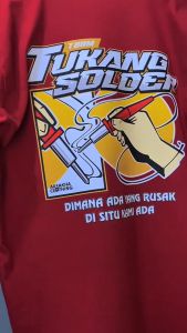 Kaos Lengan Panjang Tukang Solder Streetwear Keren Terbaru Baju Distro Katun Combed 30s by Arsakha Clothing