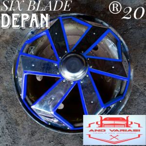 Wheeldop Ring 16 Model Six Blade Depan ( 2 pcs )