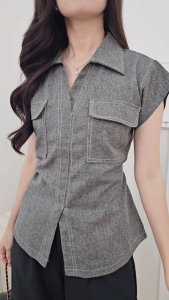 ORECCA - Velly Top Atasan Wanita Tangan Pendek