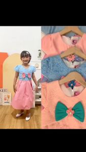 Mix Dress Anak Perempuan Bahan Satin & Fashion Usia 1-12 Tahun