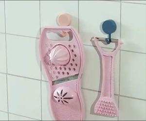 Vegetable Grater Slicer Radish Shredding Board Potato Grater Board Multifunction Household Kitchen Shredding Board Pink