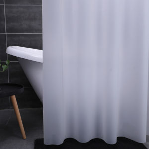 Waterproof Bath Curtain Set Semi-Transparent Dry Wet Separation Bathroom Shower Room No Drilling Hanging Curtain Phidew Brand