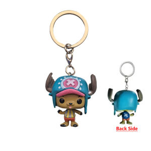 Bandai | One Piece KeyChain Roronoa Zoro Tony Chopper LawKeychain Japanese Cartoon Anime Doctor Action Figures Toys