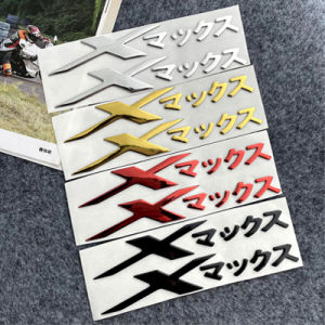 For YAMAHA Xmax 300 XMAX Logo Emblem Japanese Kanji 3D Resin Gel Sticker Decor Motorcycle Motor Bike Scooter Body Decal Accessories