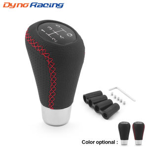 5 Speed Gear Shift Knob Manual Leather Red Stitch M8 M10 M11 M12 Car Gear Stick Shift Knob Lever Manual Transmission