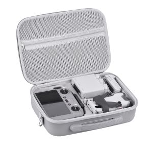 Mini 4 Pro RC 2 Case Large Capacity Portable PU Leather Storage Bag for DJI Mini 4 Pro Fly More Combo Drone RC2 Controller Kit