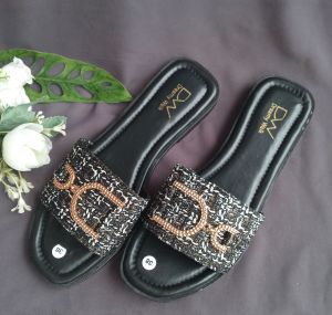 Sandal Teplek Wanita Kekinian/Sandal Slip on Cewek Model Terbaru korean style