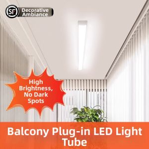 YUANMUXUAN | Plug-in No-drill Long LED Light Bedroom Bathroom Bright Lighting Decor
