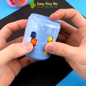Rubik Biến Thể Hạt Đậu Thần Kỳ Mini 4x5cm Cube Spinner Đồ Chơi Cho Bé Xương Rồng Nhỏ