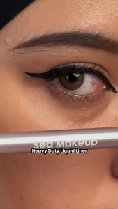 SEA MAKEUP Heavy Duty Eyeliner Jet Black | Waterproof Tahan Lama Presisi & Intense