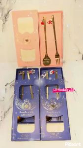 LITTLE DAISY | Hampers Natal Souvenir Natal / Sendok Garpu Teh Set Premium / Christmas Gift Box Coffee Tea Spoon Set / Kado Natal Sendok Teh Set