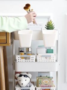 ฟรี: สติ๊กเกอร์ กล่องพลาสติกแขวนได้ กล่องใส่ของ อเนกประสงค์ กล่องเก็บของแบบแขวน สีขาว