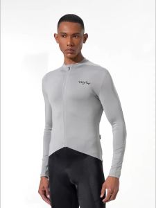 YKYWBIKE | YKYWBIKE Cycling Jersey Pro Team Long Sleeve Lightweight Spring Road Bike Shirt MTB Bicycle Jersey Full Sleeve YKK Zipper