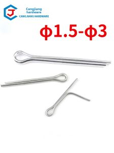JISHUO | Zinc Plated Stainless Steel 304 Cotter Pin