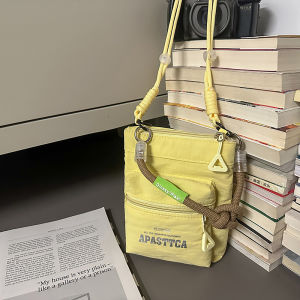 Convenient Casual Crossbody Bag Neck Hanging Passport Bag for Women Shoulder Bag Men Underarm Small Bag Korean Style Nylon