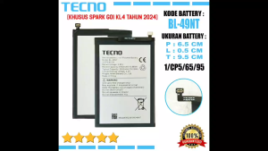 Baterai TECNO SPARK GO1 TRANSFORMERS Tahun 2024 - Model KL4 Battery BL-49NT / BL49NT Original