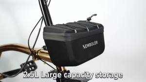 NEWBOLER Folding Bike Handlebar Bag Multi-functional Brompton Bag Bike Front Bag Bike Basket Bag For Brompton Folding Bike