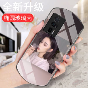 Ultra-Thin Arc Glass Phone Case for Xiaomi RedmiK60Pro K50E-S Version Full Cover Shockproof Protective Shell for Women