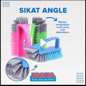 Sikat Toilet Sikat WC Sikat Lantai Sikat Sudut Gagang Angle Nagoya