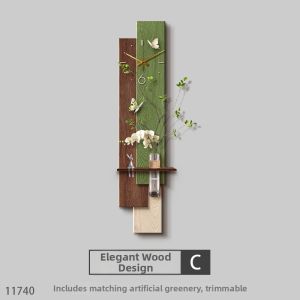 RUIBAHAO | Vintage Elegant Creative Clock And Mural Decorations
