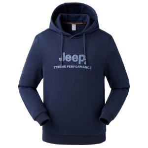 Jeep | Jeep Mens Hoodie Sweatshirt Loose Long Sleeve Solid Color Casual Top For Autumn Winter Urban Outdoor Fashion Polyester Material