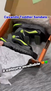 Cavando Sandal Kanak-Kanak Kids Sandal CCQ5319/CCQ5320 Kuning/Oren (Lemon/Orange)- Sport Sandal/Kasut Budak