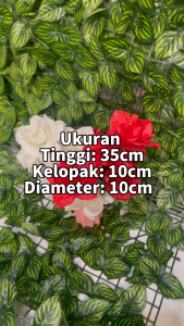 Bunga Mawar Artificial Rose Mini Bunga Peony Bulat 5 Cabang 10 Bunga Bunga Palsu Premium OY182