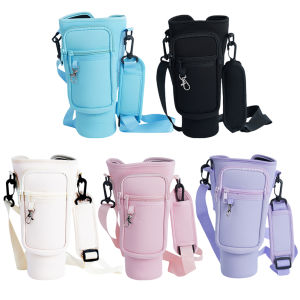 【New Arrival】Neoprene Water Bottle Carrier Bag with Adjustable Strap Water Bottle Holder Water Bottle Pouch Holder for Stanley 40oz
