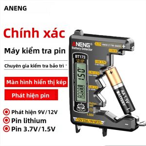 Máy Kiểm Tra Pin Đa Năng ANENG BT173 Với Màn Hình Hiển Thị Trực Quan Cho Pin AA AAA C D N 9V Dụng Cụ Phát Hiện Pin Dạng Nút
