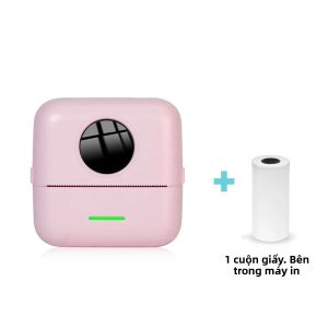 Máy In Nhiệt Di Động Máy In Di Động Không Dây Chạy Bằng USB Với Giấy Nhiệt Nạp Cuộn Hỗ Trợ Kết Nối Bluetooth