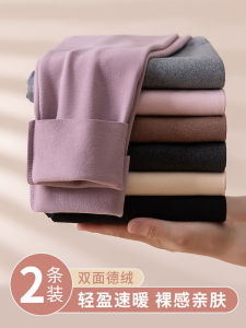 ผู้หญิง ความร้อน หนาขึ้น ผ้าขนแกะ เรียงราย ฤดูใบไม้ร่วง กางเกง กางเกงชั้นในขนาดใหญ่ที่มองไม่เห็น อุ่น ผ้าฝ้าย Wool Blend Dervo ถุงน่อง