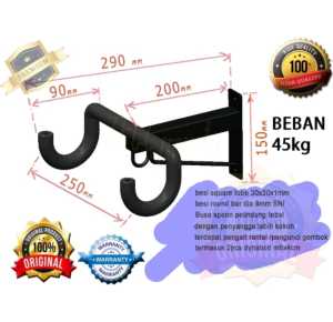 gantungan sepedah di dinding super premium