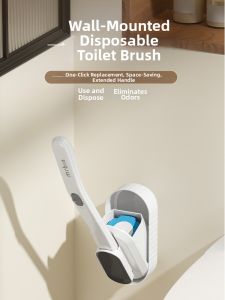 MR.Bin | Wall-Mounted Disposable Toilet Brush Heads for Home Use