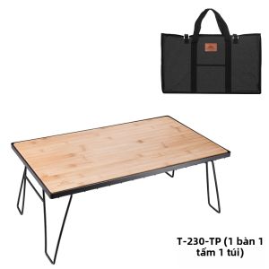 Campingmoon | Bàn Gấp Inox Đa Năng Di Động Cho Dã Ngoại Cắm Trại Ngoài Trời