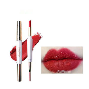 Matte Nonstick Double-headed Lipstick Natural Outline Lip Liner Matte Waterproof Whitening Soft Mist Lip Color Not Easy To Fade