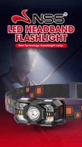 Smiling Shark Night Fishing Headlamp with Strong Light Ultra Bright Rechargeable Elastic Band Outdoor Climbing Fishing Specialized Long Battery Life Lithium NS-1036