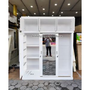 Lemari Pakaian Hijab  Tingkat Bahan Multiplek/trinityjayafurniture