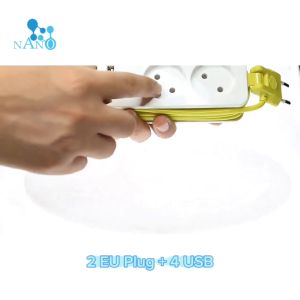 NANO CARE Stop Kontak Traveling 2 Lubang Saklar + 4 Port USB/2 Lubang Saklar+2 Port USB+2Type C