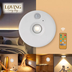 Night Light LED With PIR Motion Sensor Rechargeable USB Kitchen Cabinet Night Lamp For Bedroom Room Decoration