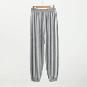 Modal Mens Leg Binding Mosquito Proof Pants Sleeping Pants and Home Pants Casual and Versatile Lantern Pants Fall and Winter