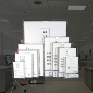 XYBP | Transparent Acrylic Display Sign A4